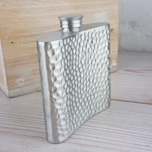 Personalised Hip Flask With Iridescent Sateen Finish