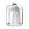 Art Deco Engraved Hip Flask with Free Engraving