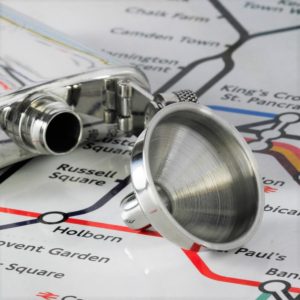 Engraved Sunfish Hip Flask